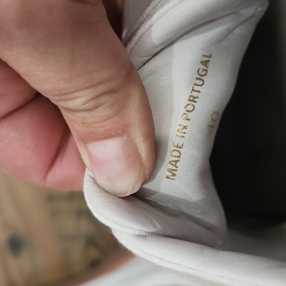 Jenni Kayne White Canvas Gum Sole Round Toe Skater Platform Sneaker Luxe Size 40 - Picture 8 of 8